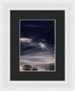 Load image into Gallery viewer, Sky Wisps planes and trees - Framed Print
