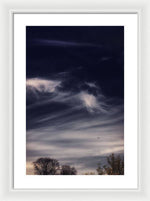 Load image into Gallery viewer, Sky Wisps planes and trees - Framed Print
