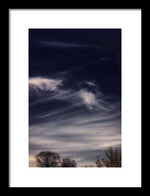 Load image into Gallery viewer, Sky Wisps planes and trees - Framed Print
