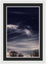 Load image into Gallery viewer, Sky Wisps planes and trees - Framed Print
