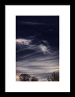 Load image into Gallery viewer, Sky Wisps planes and trees - Framed Print
