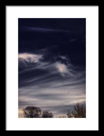 Load image into Gallery viewer, Sky Wisps planes and trees - Framed Print
