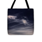 Load image into Gallery viewer, Sky Wisps planes and trees - Tote Bag
