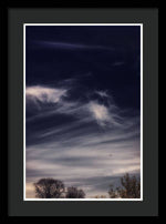 Load image into Gallery viewer, Sky Wisps planes and trees - Framed Print
