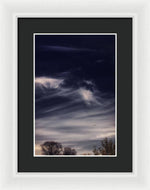 Load image into Gallery viewer, Sky Wisps planes and trees - Framed Print
