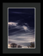 Load image into Gallery viewer, Sky Wisps planes and trees - Framed Print
