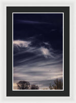 Load image into Gallery viewer, Sky Wisps planes and trees - Framed Print
