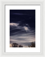 Load image into Gallery viewer, Sky Wisps planes and trees - Framed Print
