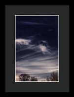Load image into Gallery viewer, Sky Wisps planes and trees - Framed Print
