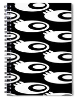 Load image into Gallery viewer, Space Eye Balls - On Black - Spiral Notebook
