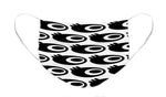 Load image into Gallery viewer, Space Eye Balls - on White - Face Mask
