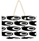 Load image into Gallery viewer, Space Eye Balls - on White - Weekender Tote Bag
