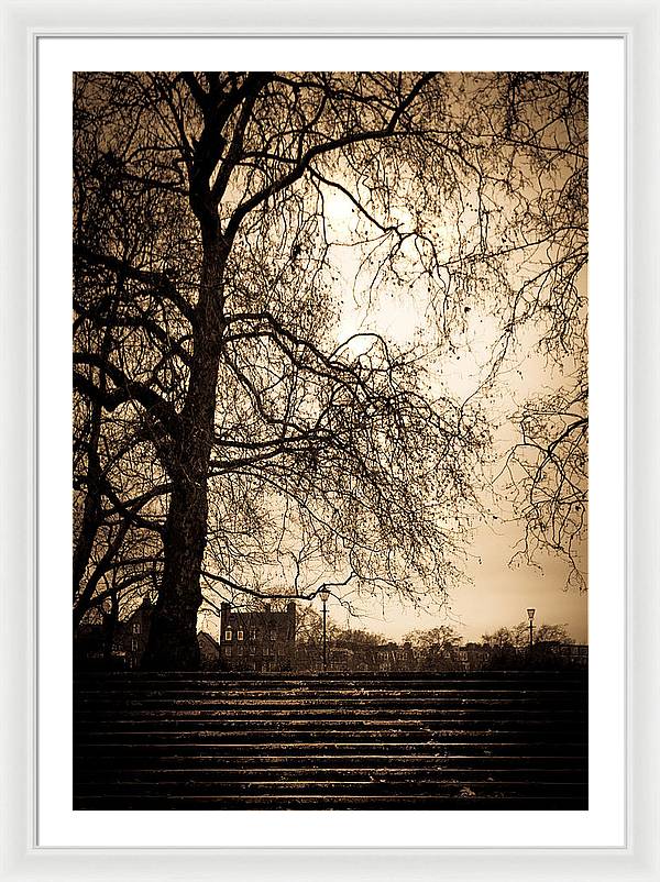 Step up to the little house - Framed Print