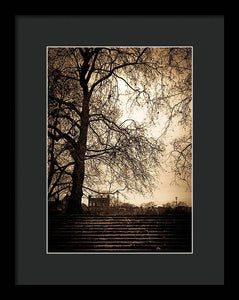 Step up to the little house - Framed Print