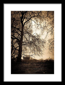 Step up to the little house - Framed Print