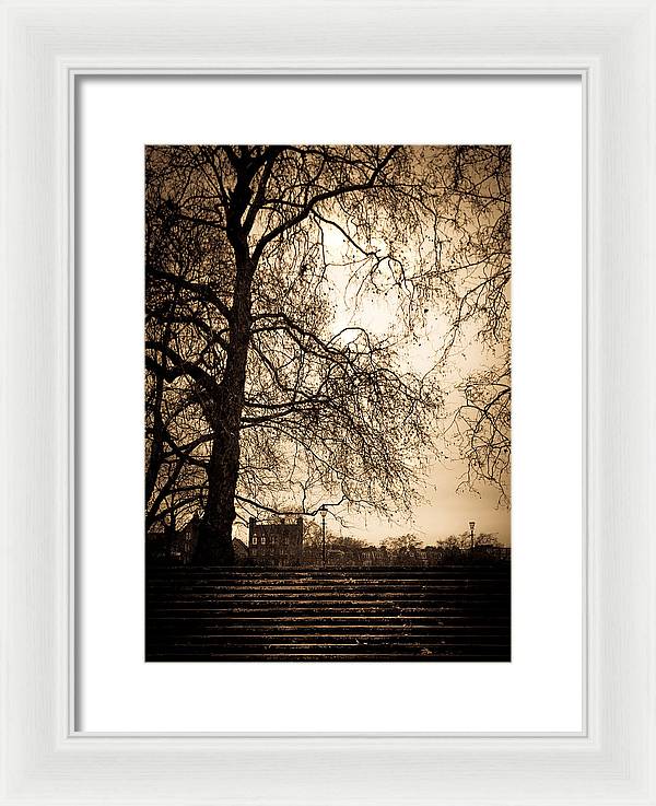 Step up to the little house - Framed Print