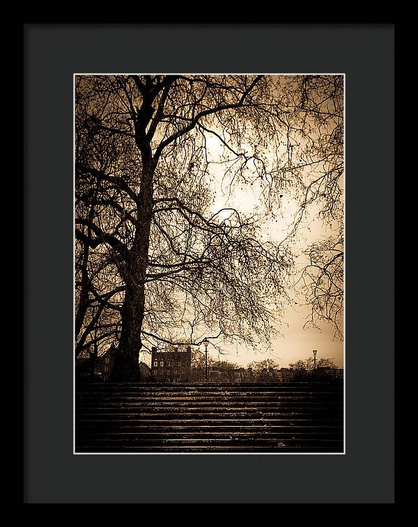 Step up to the little house - Framed Print