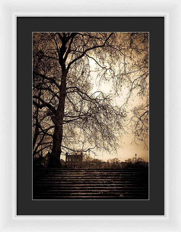 Step up to the little house - Framed Print