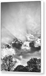 Load image into Gallery viewer, Sun Rays BW - Canvas Print
