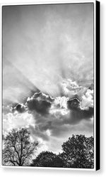 Load image into Gallery viewer, Sun Rays BW - Canvas Print
