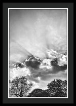 Load image into Gallery viewer, Sun Rays BW - Framed Print
