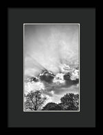 Load image into Gallery viewer, Sun Rays BW - Framed Print
