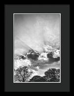 Load image into Gallery viewer, Sun Rays BW - Framed Print
