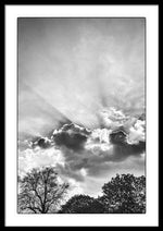 Load image into Gallery viewer, Sun Rays BW - Framed Print

