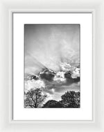 Load image into Gallery viewer, Sun Rays BW - Framed Print
