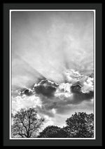 Load image into Gallery viewer, Sun Rays BW - Framed Print
