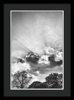 Load image into Gallery viewer, Sun Rays BW - Framed Print
