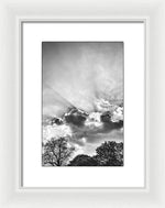 Load image into Gallery viewer, Sun Rays BW - Framed Print
