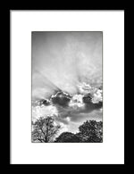 Load image into Gallery viewer, Sun Rays BW - Framed Print
