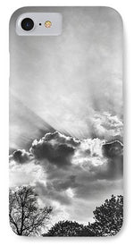 Load image into Gallery viewer, Sun Rays BW - Phone Case
