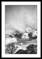 Load image into Gallery viewer, Sun Rays BW - Framed Print
