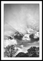 Load image into Gallery viewer, Sun Rays BW - Framed Print
