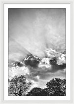 Load image into Gallery viewer, Sun Rays BW - Framed Print

