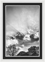 Load image into Gallery viewer, Sun Rays BW - Framed Print
