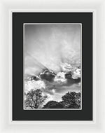 Load image into Gallery viewer, Sun Rays BW - Framed Print
