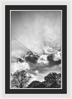 Load image into Gallery viewer, Sun Rays BW - Framed Print
