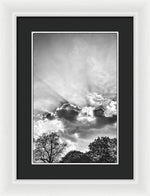 Load image into Gallery viewer, Sun Rays BW - Framed Print
