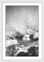 Load image into Gallery viewer, Sun Rays BW - Framed Print
