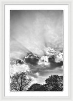 Load image into Gallery viewer, Sun Rays BW - Framed Print
