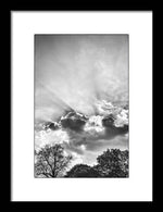Load image into Gallery viewer, Sun Rays BW - Framed Print
