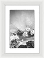 Load image into Gallery viewer, Sun Rays BW - Framed Print
