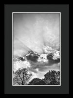 Load image into Gallery viewer, Sun Rays BW - Framed Print
