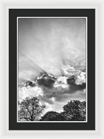 Load image into Gallery viewer, Sun Rays BW - Framed Print
