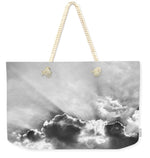 Load image into Gallery viewer, Sun Rays BW - Weekender Tote Bag
