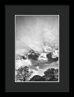 Load image into Gallery viewer, Sun Rays BW - Framed Print
