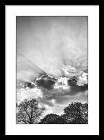 Load image into Gallery viewer, Sun Rays BW - Framed Print
